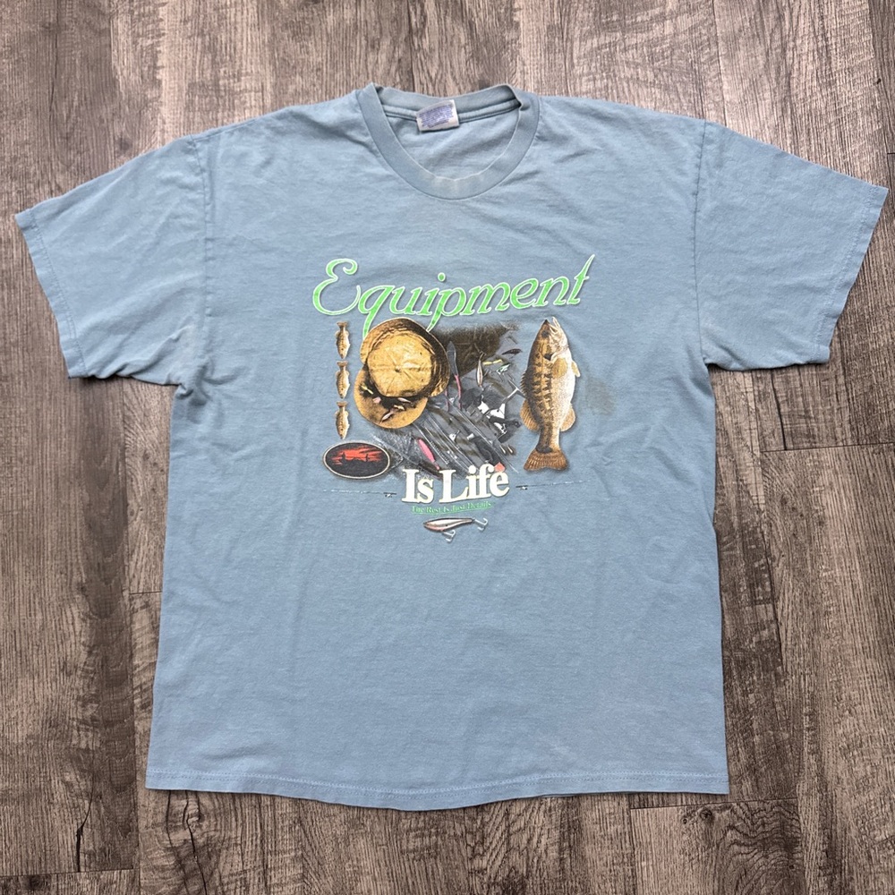 Vintage Equipment Is Life Fishing T Shirt